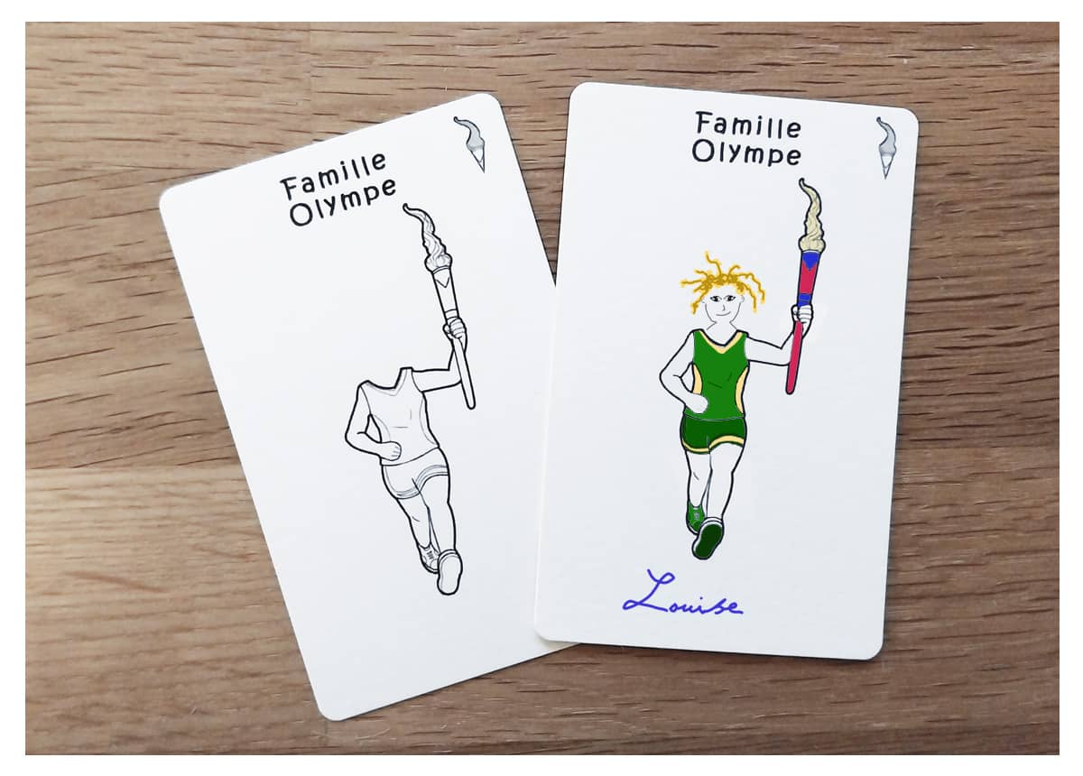 Colorier les cartes du jeu Les Sports