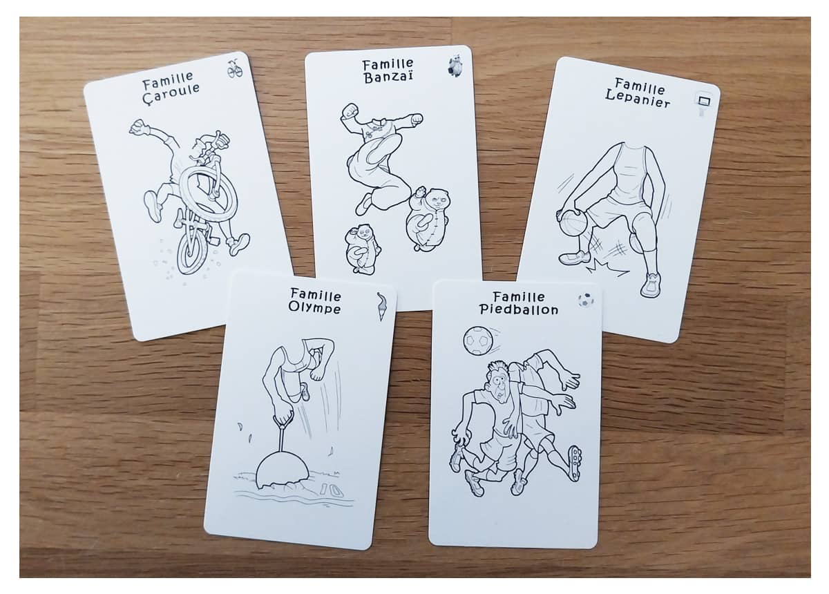 Coloriage Sports — les cartes