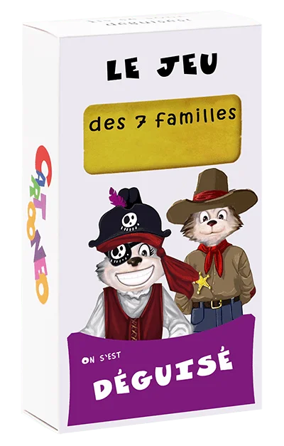 Boîte jeu 7 familles Déguisé