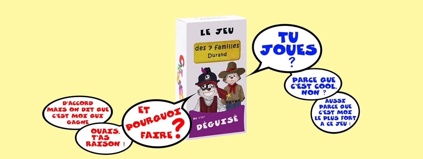 Un jeu de 7 familles Cartooneo. Et pourquoi faire ?