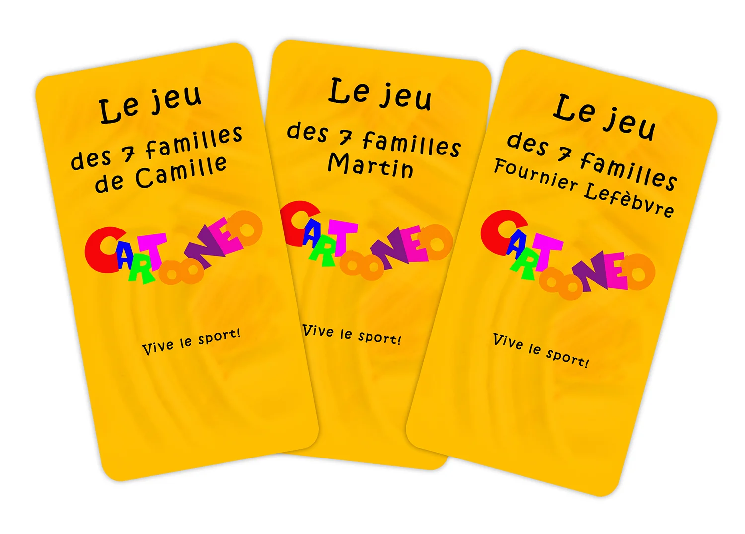 Dos de carte personnalisée - Les sports