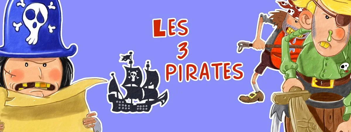 Histoire du livre personnalisé : "Les 3 pirates"