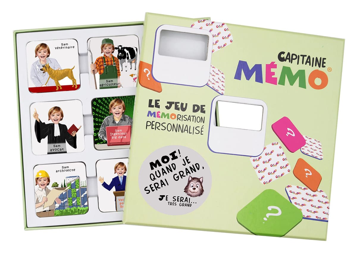 choix de mémory avec le thème des métiers