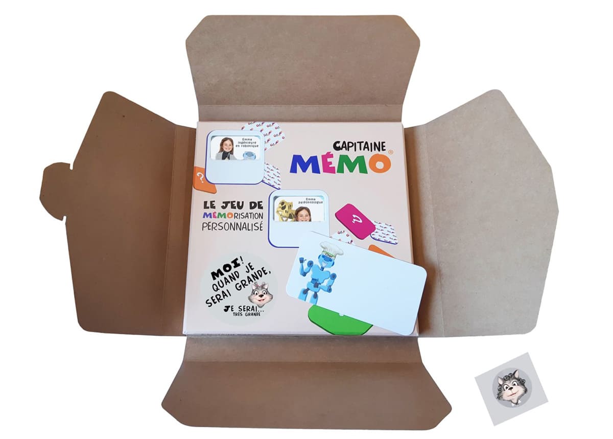 Boîte de mémory avec emballage cadeau
