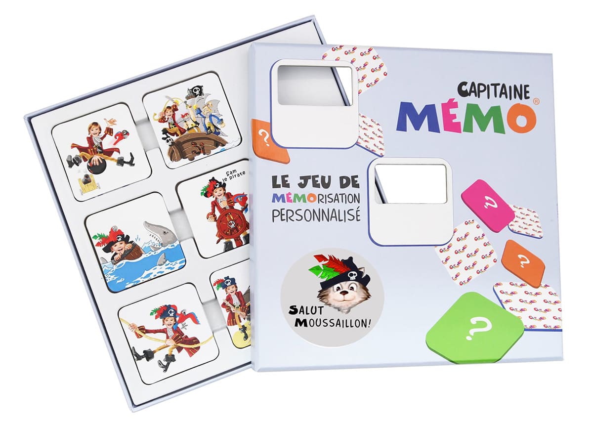 boite ouverte du mémory "Pirate"