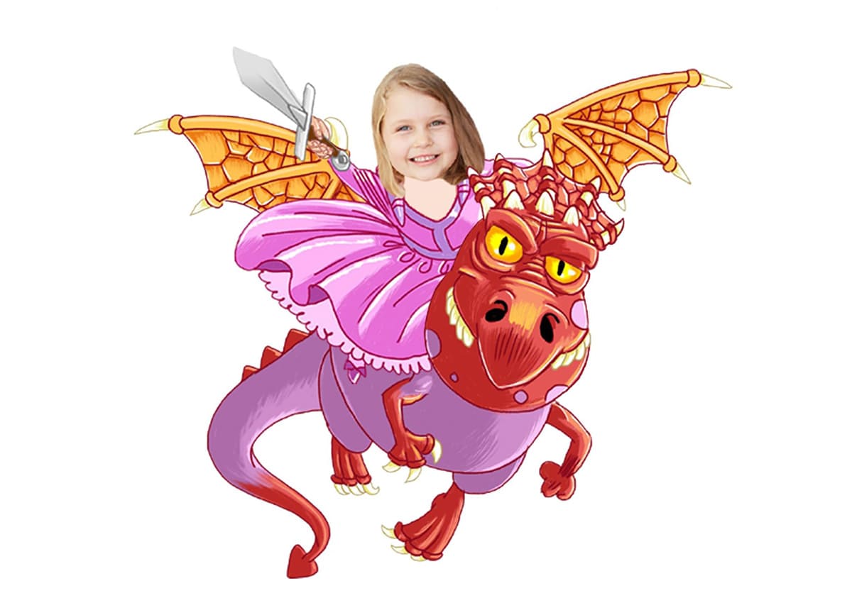 Visuel du mémory Princesse sur son dragon