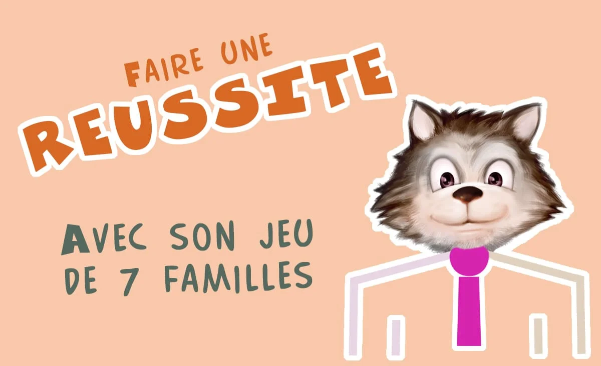 Cela vous dirait une petite réussite ?... avec votre jeu de 7 famille Cartooneo ?