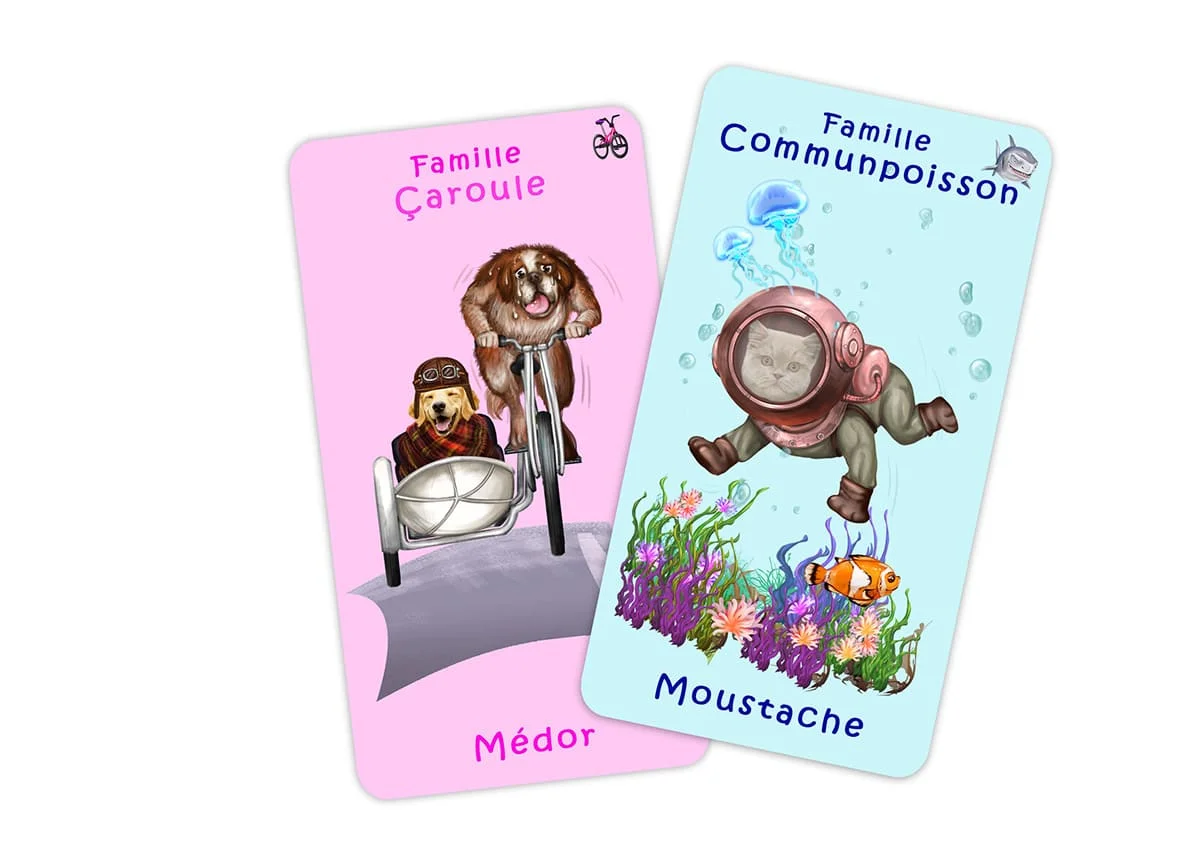 Jeu 7 familles Sports avec des animaux